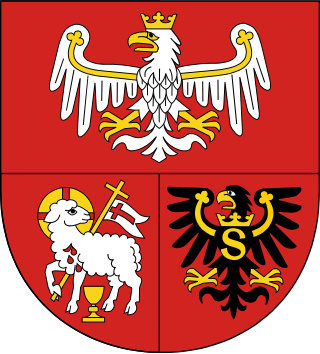 <span class="mw-page-title-main">Coat of arms of the Warmian–Masurian Voivodeship</span> Polish coat of arms