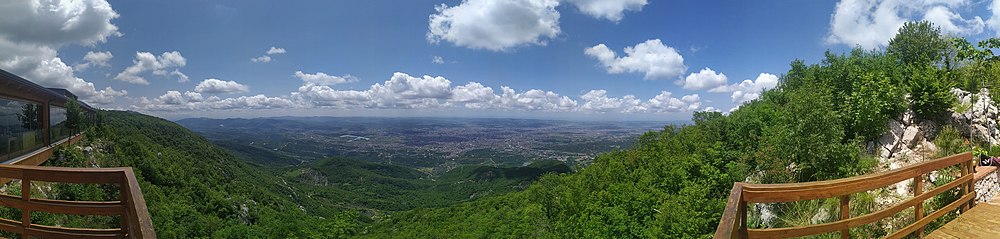 Panorama over Tirana fra Dajti