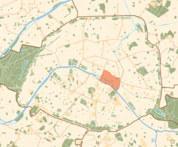 4. pařížský obvod (Hôtel-de-Ville) na mapě