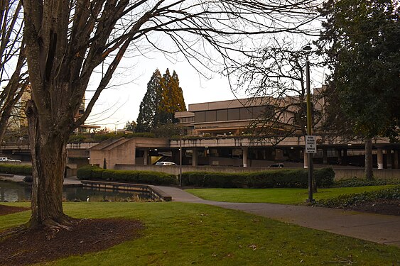 Pathway in front of Salem City Hall, Salem, Oregon