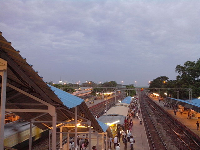 Perambur Railway Station (view) Perambur Flyover