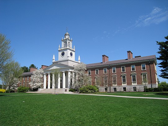 A view of Samuel Phillips Hall