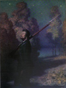 The Picket Guard--N. C. Wyeth, illustration for poem of the same name PicketGuardNCWyeth1922.png