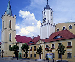 Town hall and St Barbara Church