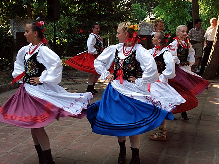 Polish dancers during the Polonezköy Cherry Festival