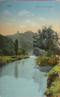 Voglajna river in Slovenia