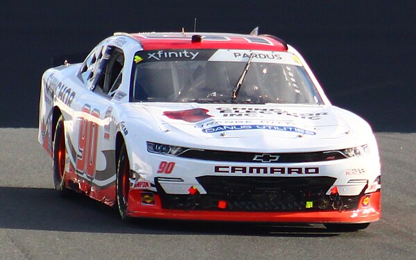Pardus in the DGM Racing No. 90 car at the Charlotte Motor Speedway Roval in 2021