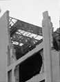 Demolition, December 1959. The iron trusses supported the roof and skylight.