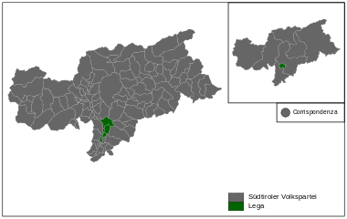 Province autonome de Bolzano 2018 Partiti.svg