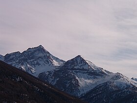 Utsikt fra Rognosa de Sestriere-punktet.