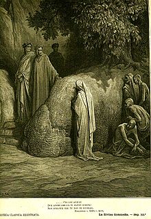 Dante e Virgilio incontrano Forese Donati (Gustave Doré)