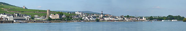 Rüdesheim, seen from the Rhine