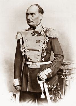 Инспектор стрелковых батальонов генерал-майор Э. А. Рамзай, 1840 год.