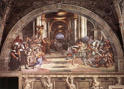 The Expulsion of Heliodorus from the Temple , 1511-1512, East wall