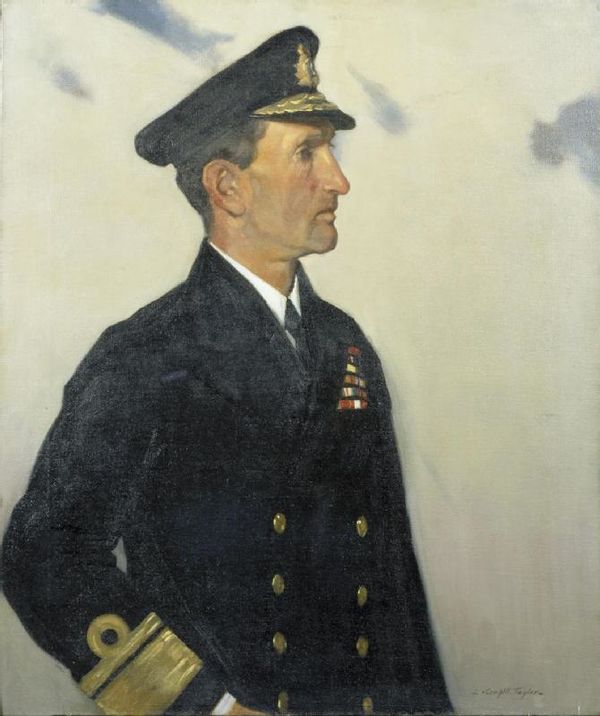 Rear-Admiral Sir Walter Henry Cowan, 1920, by Leonard Campbell Taylor