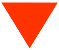 red downward-pointing triangle