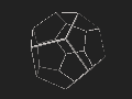 Set of Platonic solids; STL wireframe