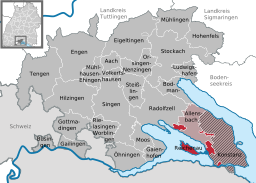 Läget för Reichenau i Landkreis Konstanz