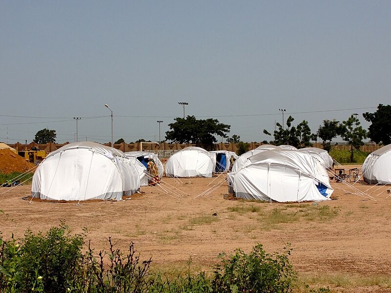 File:Relief tents following the 2009 West Africa floods, Burkina Faso.jpg