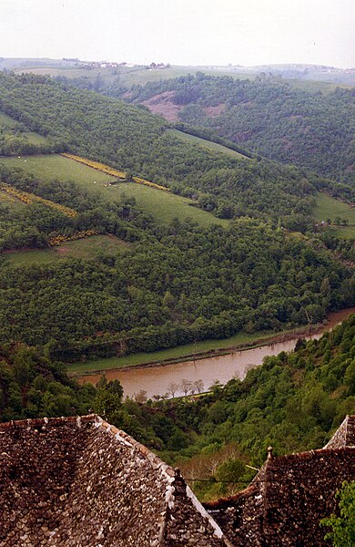 File:River Lot from La Vinzelle, Aveyron, France, 1999.jpg