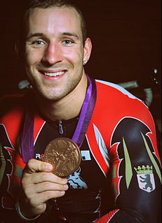 Robert Förstemann with the bronze medal of the Olympic Games 2012