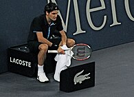 Roger Federer went out in the round robin for the first time of his career Roger Federer at the 2008 Tennis Masters Cup5.jpg