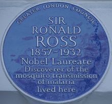 Blue plaque, 18 Cavendish Square, London