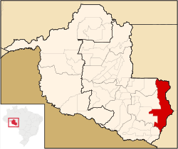 Localização de Vilhena no Estado de Rondônia