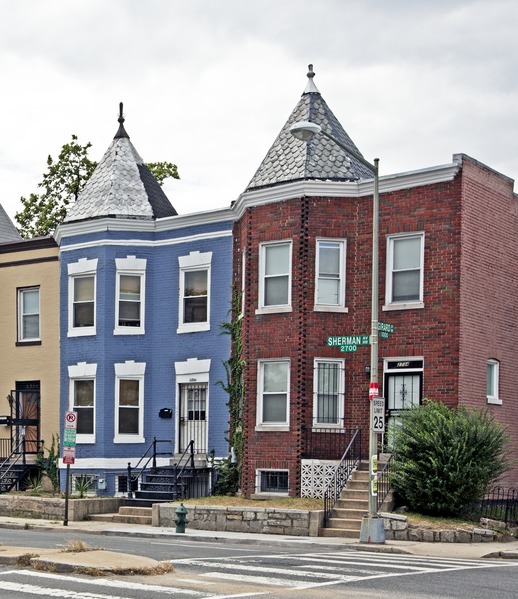 File:Row houses, Sherman Ave. near intersection with Girard St., NW, Washington, D.C LCCN2010641863.tif