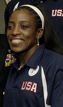 Bolton wearing a Team USA jersey in April 2006 Ruthie Bolton - Defense.gov News Photo 060406-N-0696M-015 (cropped).jpg