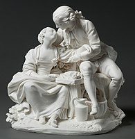 Annette and Lubin, biscuit porcelain, c. 1764 at Waddesdon Manor