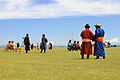 * Nomination: Judges in traditional Mongolian costumes (deel) at the local Naadam festival. Kharkhorin, Övörkhangai Province, Mongolia. --Halavar 10:15, 11 November 2014 (UTC) Improvable color noise. -- Slaunger 20:50, 11 November 2014 (UTC) * * Review needed