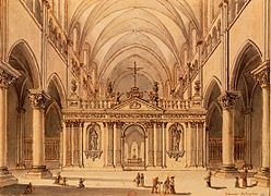 Intérieur de l'abbaye Saint-Vincent de Laon