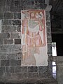Fresko neben dem Eingang, das San Cristoforo darstellt.