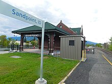Sandpoint Amtrak station Sandpoint station.jpg