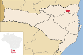 Kaart van Corupá