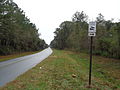 Sasser Landing Boat Ramp directional sign, FLCoRd 150