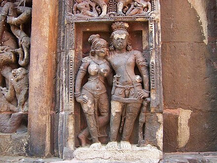 A sculpture at the Vaitala Deula temple