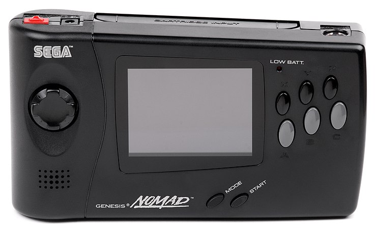 A Sega Nomad handheld.