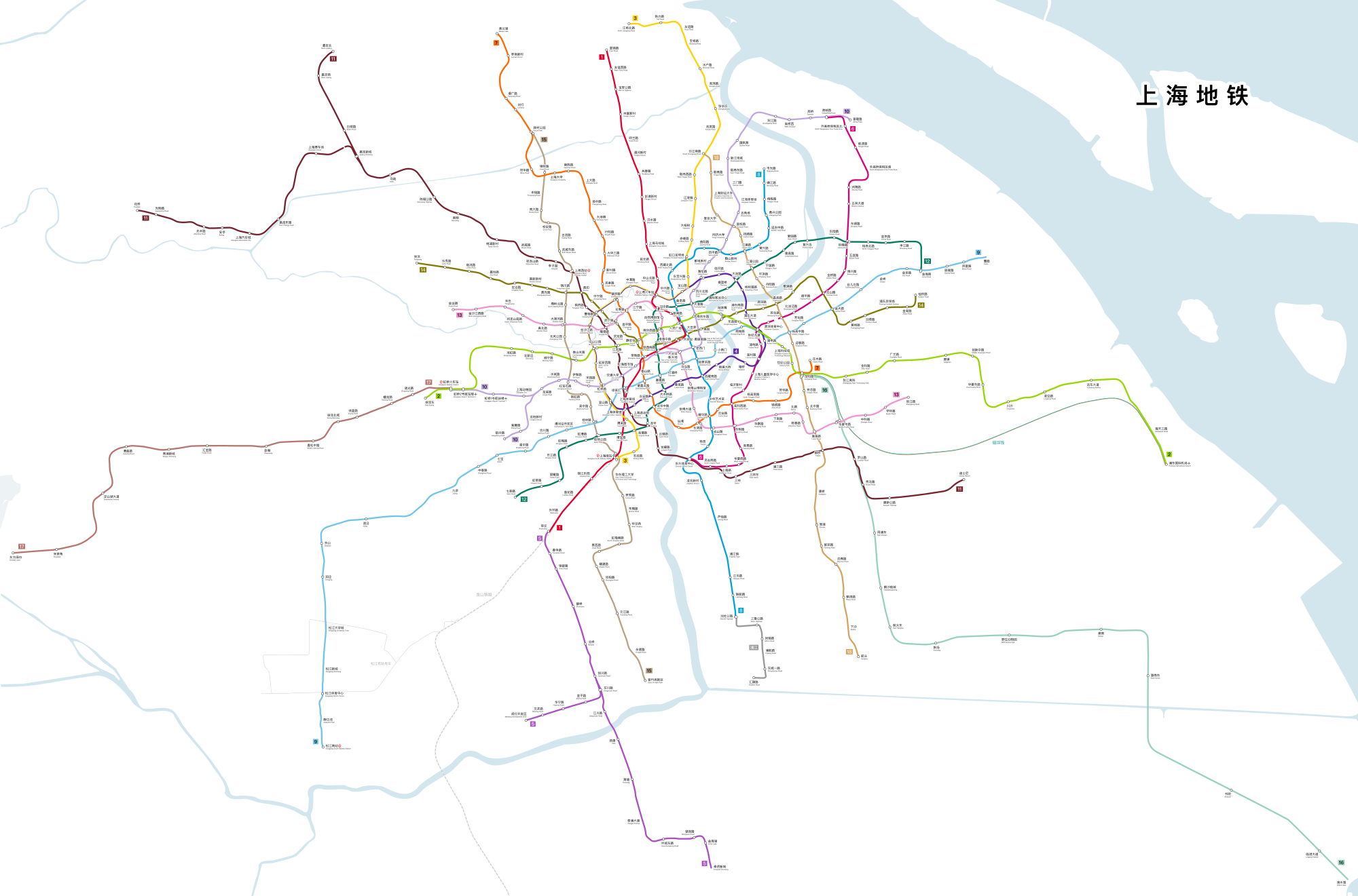Map of the current network