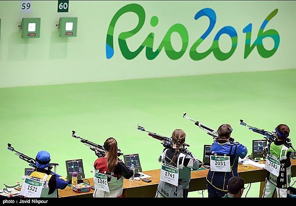 Women's 10 metre air rifle match at the 2016 Summer Olympics.