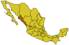 Letak Sinaloa di Mexico