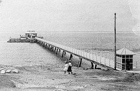 Sautport Pier, Avstraliyaning Oltin sohili, taxminan 1915 yil..jpg
