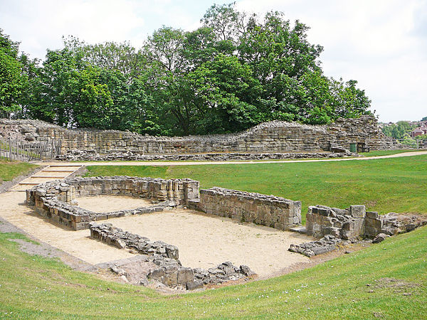 The ruins of St Clement's Chapel within the castle