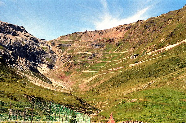 Stelvio Pass in the Alps (Italy)