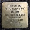 Stolperstein Hufelandstr 20 (Prenz) Hermann Levy.jpg