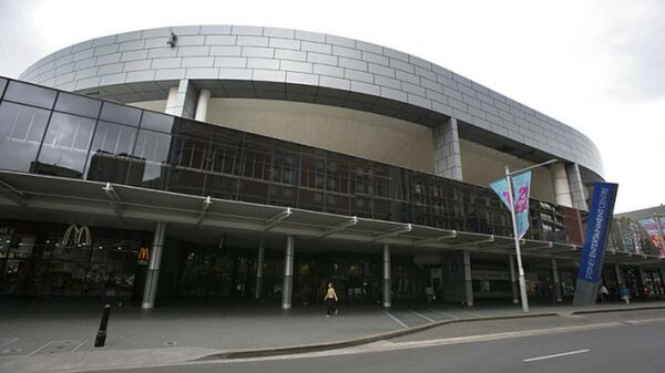 The Sydney Entertainment Center (exterior pictured) hosted the concert.