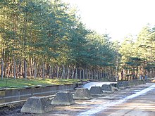 The tank pit and track, Hogmoor Road at Bordon Training Camp Tank Pit and Track, Hogmoor Road - geograph.org.uk - 328760.jpg