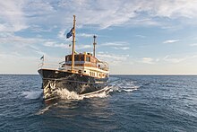 Taransay cruising in Mediterranean sea Taransay in the water.jpg