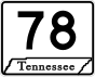 State Route 78 Primärmarkierung